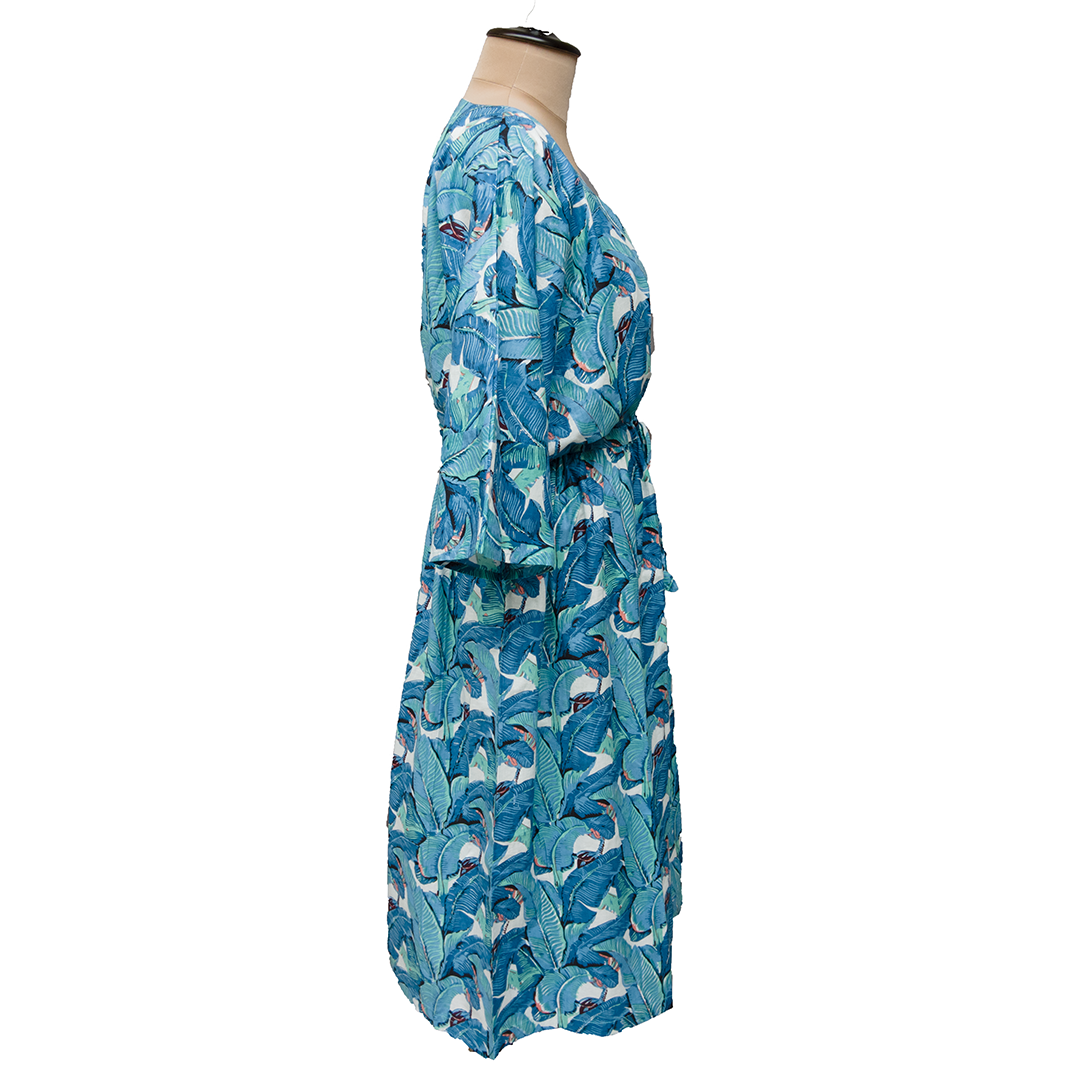 Feather blue cotton maxi main image 1