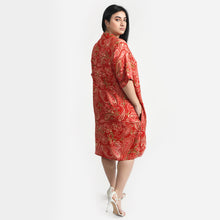 Load image into Gallery viewer, Red Viscose Shirt Dress Size 12-30 SO2