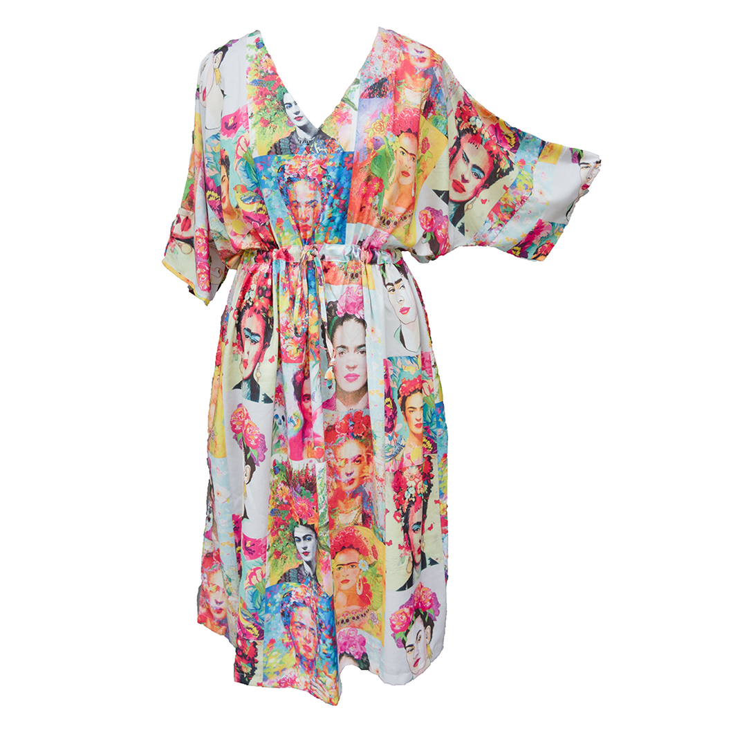 Digital Artwork Crepe Maxi Dress UK Size 18-32 M79