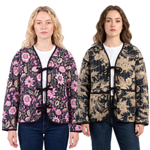 Load image into Gallery viewer, Reversible Cotton Quilted Oversized Jacket Uk size 8-20