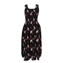 Load image into Gallery viewer, Black Cow &amp; Lotus  Cotton Maxi Dress UK One Size 14-24 LD4