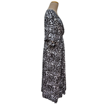 Load image into Gallery viewer, N Black Batik Floral Smocked Maxi Dress Size 16-32 PL21
