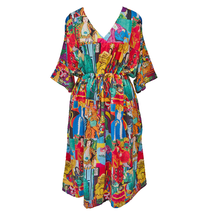 Load image into Gallery viewer, Digital Artwork Crepe Maxi Dress UK Size 18-32 M81