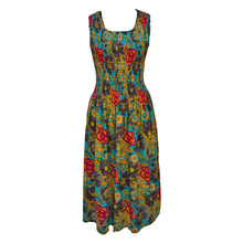 Load image into Gallery viewer, Blue Cotton Maxi Dress UK One Size 14-24 A12