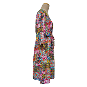 Digital Artwork Crepe Maxi Dress UK Size 18-32 M82