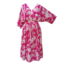 Load image into Gallery viewer, Pink Peacocks Cotton Maxi Dress UK Size 18-32 SSF45