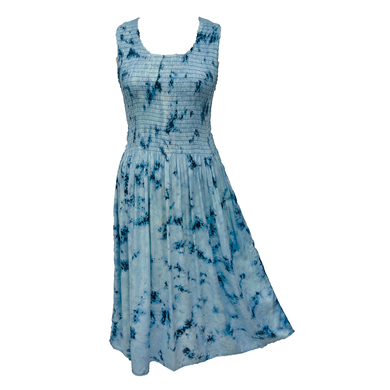 Sky Blue Viscose Maxi Dress UK One Size 14-24 A28