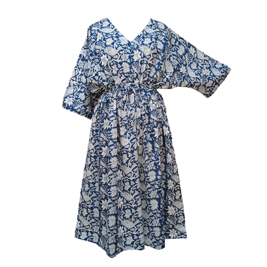 Peacocks Lapis Cotton Maxi Dress UK Size 18-32 SSF38
