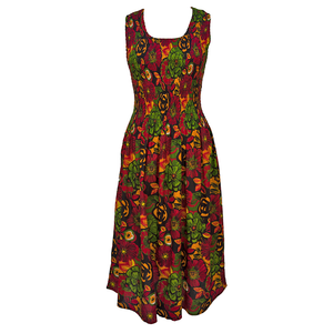 Black Cotton Maxi Dress UK One Size 14-24 A16