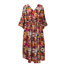 Load image into Gallery viewer, Subtle Bouquet Crepe Maxi Dress UK Size 18-32 SSF13
