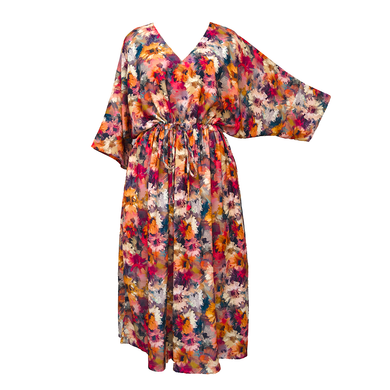 Subtle Bouquet Crepe Maxi Dress UK Size 18-32 SSF13