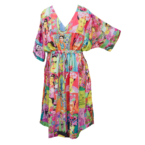 Digital Artwork Crepe Maxi Dress UK Size 18-32 M119