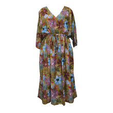 Load image into Gallery viewer, Daisies Henna Crepe Maxi Dress UK Size 18-32 SSF8