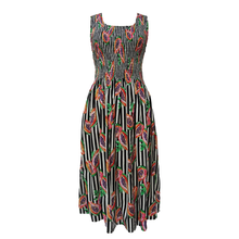 Load image into Gallery viewer, Stripes and Papaya Cotton Maxi Dress UK One Size 14-24 AR24
