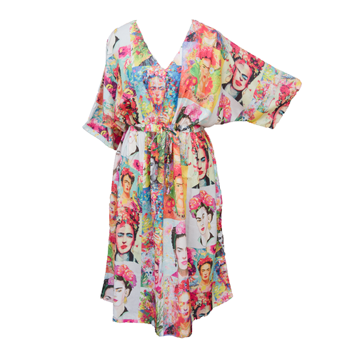 Digital Artwork Crepe Maxi Dress UK Size 18-32 M120