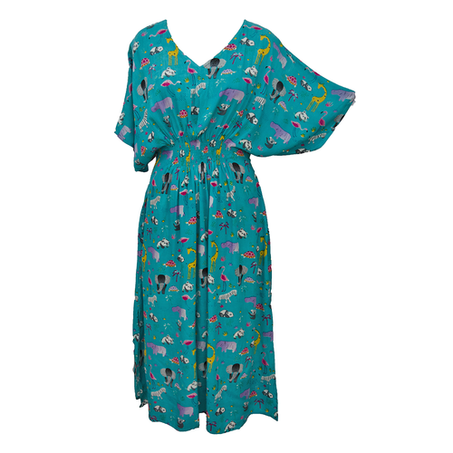 Sky Wild Smocked Maxi Dress Size 10-32 P11