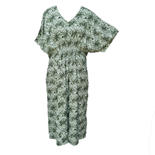 Load image into Gallery viewer, Green Tie Dye Smocked Maxi Dress Size 16-32 PL11