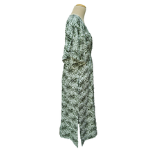 Load image into Gallery viewer, Green Tie Dye Smocked Maxi Dress Size 16-32 PL11