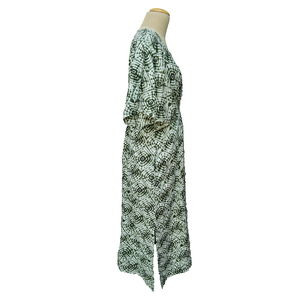Green Tie Dye Smocked Maxi Dress Size 16-32 PL11