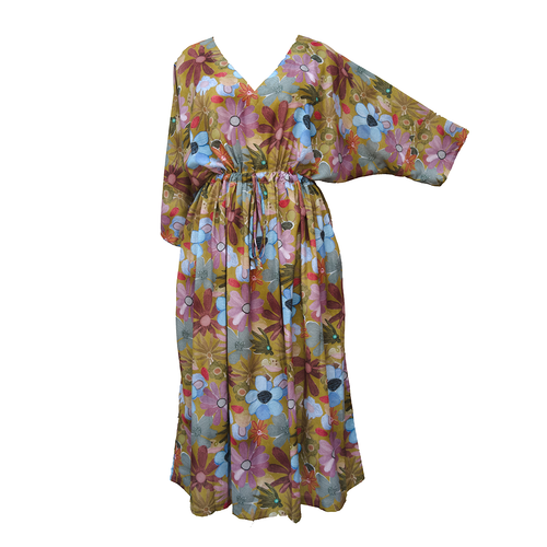 Daisies Henna Crepe Maxi Dress UK Size 18-32 SSF8