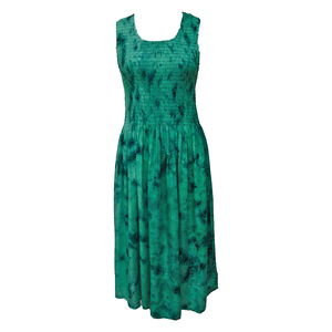 Sea Green Viscose Maxi Dress UK One Size 14-24 A21