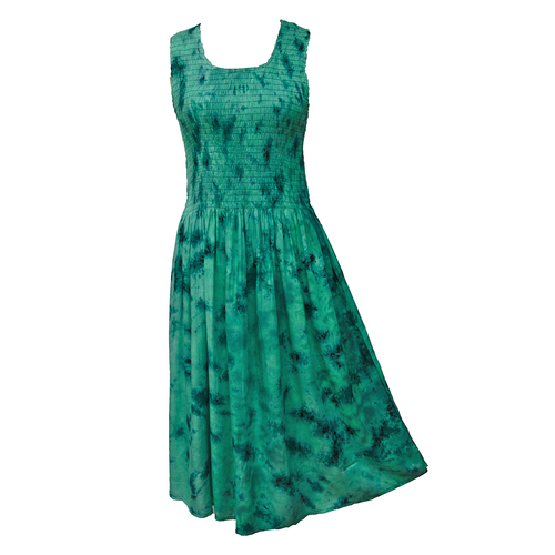 Sea Green Viscose Maxi Dress UK One Size 14-24 A21