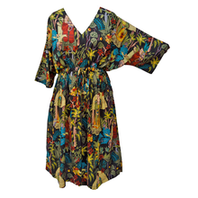 Load image into Gallery viewer, Black Artistic Cotton Maxi Dress UK Size 18-32 M45