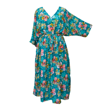 Load image into Gallery viewer, Inflorescences Green Crepe Maxi Dress UK Size 18-32 SSF26