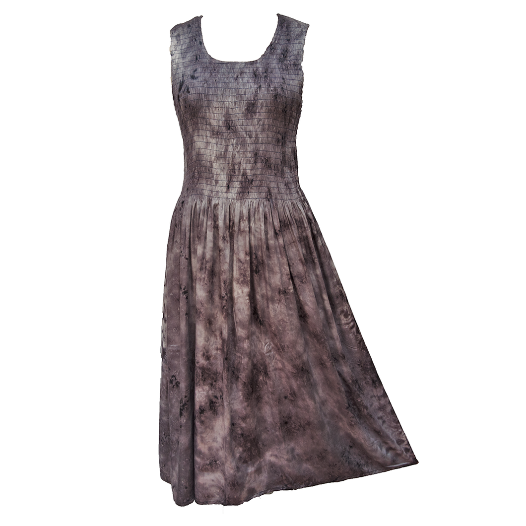 Grey Viscose Maxi Dress UK One Size 14-24 A23