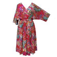 Load image into Gallery viewer, Pink Paisley Cotton Maxi Dress UK Size 18-32 SSF49