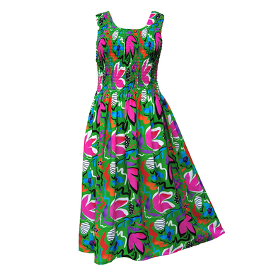 Emerald Floral Crepe Maxi Dress UK One Size 14-24 EE39