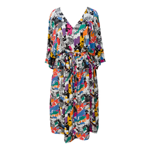 Load image into Gallery viewer, Abstract Viscose Maxi Dress UK Size 18-32 M157