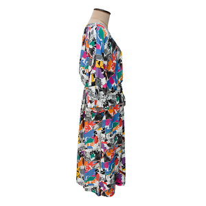 Abstract Viscose Maxi Dress UK Size 18-32 M157