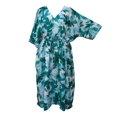 Leafy White Crepe Maxi Dress UK Size 18-32 SSF1