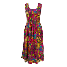 Load image into Gallery viewer, Pink Artistic Cotton Maxi Dress UK One Size 14-24 E102