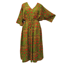 Load image into Gallery viewer, Green Camels Cotton Maxi Dress UK Size 18-32 AD3