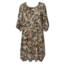 Load image into Gallery viewer, Cream Gathered Dress Size 12-30 F9