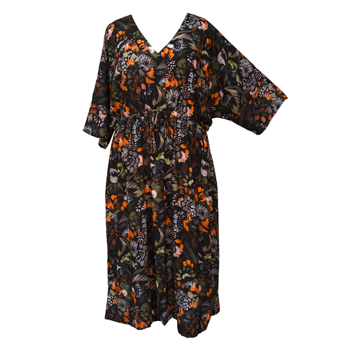 Marigolds Black Crepe Maxi Dress UK Size 18-32 SSF15