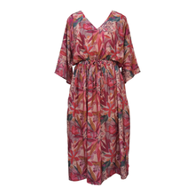 Load image into Gallery viewer, Foliage Peach Crepe Maxi Dress UK Size 18-32 SSF11