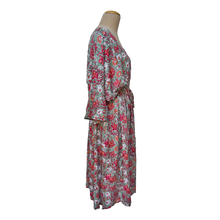 Load image into Gallery viewer, Stone Green Floral Viscose Maxi Dress UK Size 18-32 M88