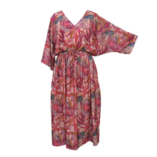 Load image into Gallery viewer, Foliage Peach Crepe Maxi Dress UK Size 18-32 SSF11