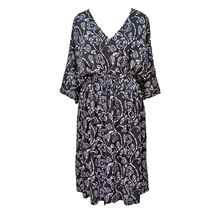 Load image into Gallery viewer, Black Batik Viscose Maxi Dress UK Size 18-32 M91