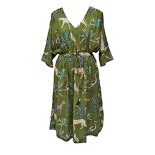 Load image into Gallery viewer, Forest Wild Cotton Maxi Dress UK Size 18-32 M56