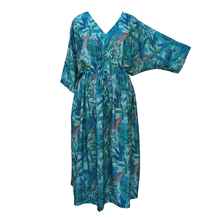 Load image into Gallery viewer, Foliage Teal Crepe Maxi Dress UK Size 18-32 SSF3