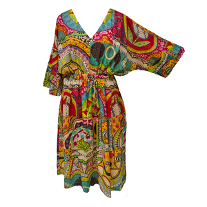 Patchwork Cotton Maxi Dress UK Size 18-32 M60