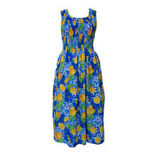 Load image into Gallery viewer, Italian Lemons Crepe Maxi Dress UK One Size 14-24 EE52