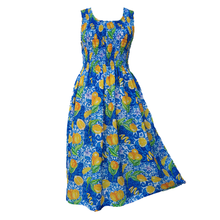 Load image into Gallery viewer, Italian Lemons Crepe Maxi Dress UK One Size 14-24 EE52