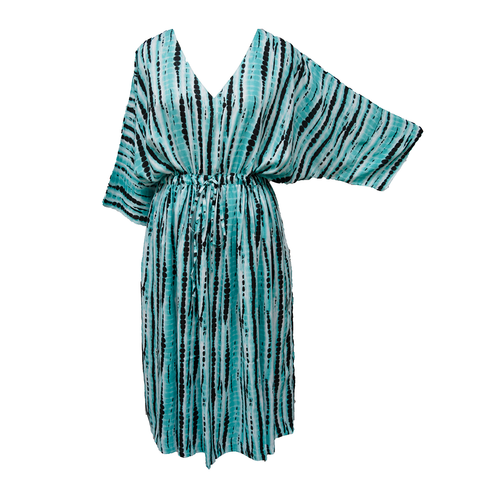 Mint Tie Dye Viscose Maxi Dress UK Size 18-32 M66