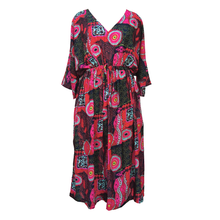 Load image into Gallery viewer, Headturner Abstract Black Crepe Maxi Dress UK Size 18-32 SSF23