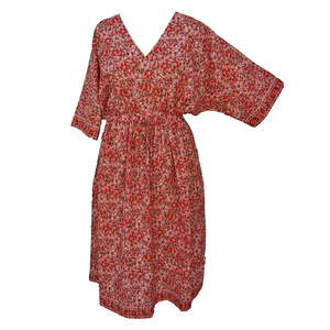 Peach Cotton Maxi Dress UK Size 18-32 M18